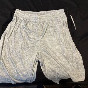 Men's Dual-Tone Athletic Shorts in Gray and Black